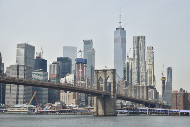 Brooklyn Bridge und Manhattan, New York City